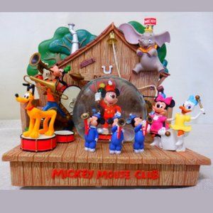 Disney Mickey Mouse Club Musical Figurine w/ Snowglobe